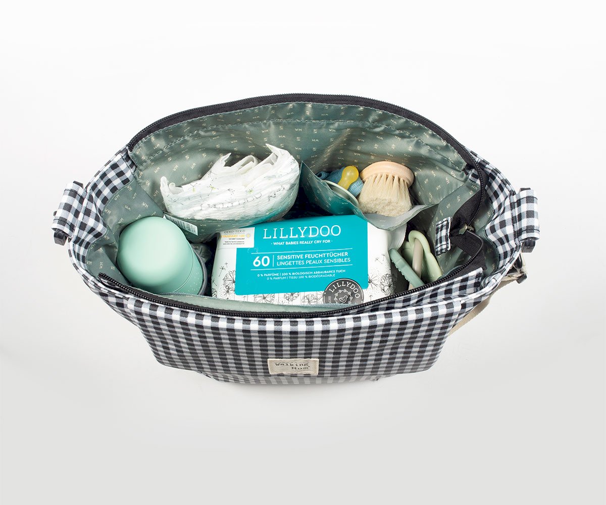 Sac Layette I Love Vichy Noir