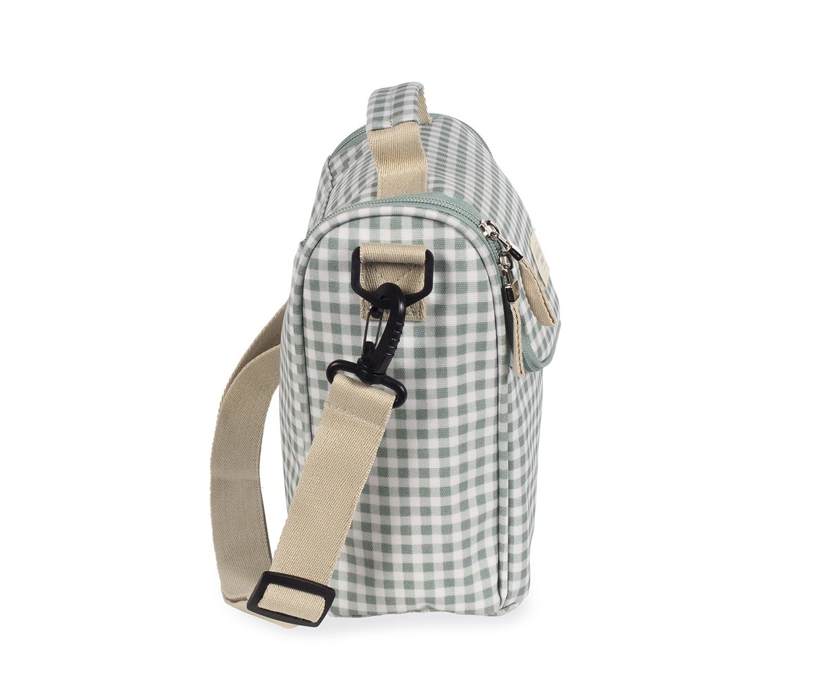 Bolsa Térmica para Biberones I Love Vichy Verde