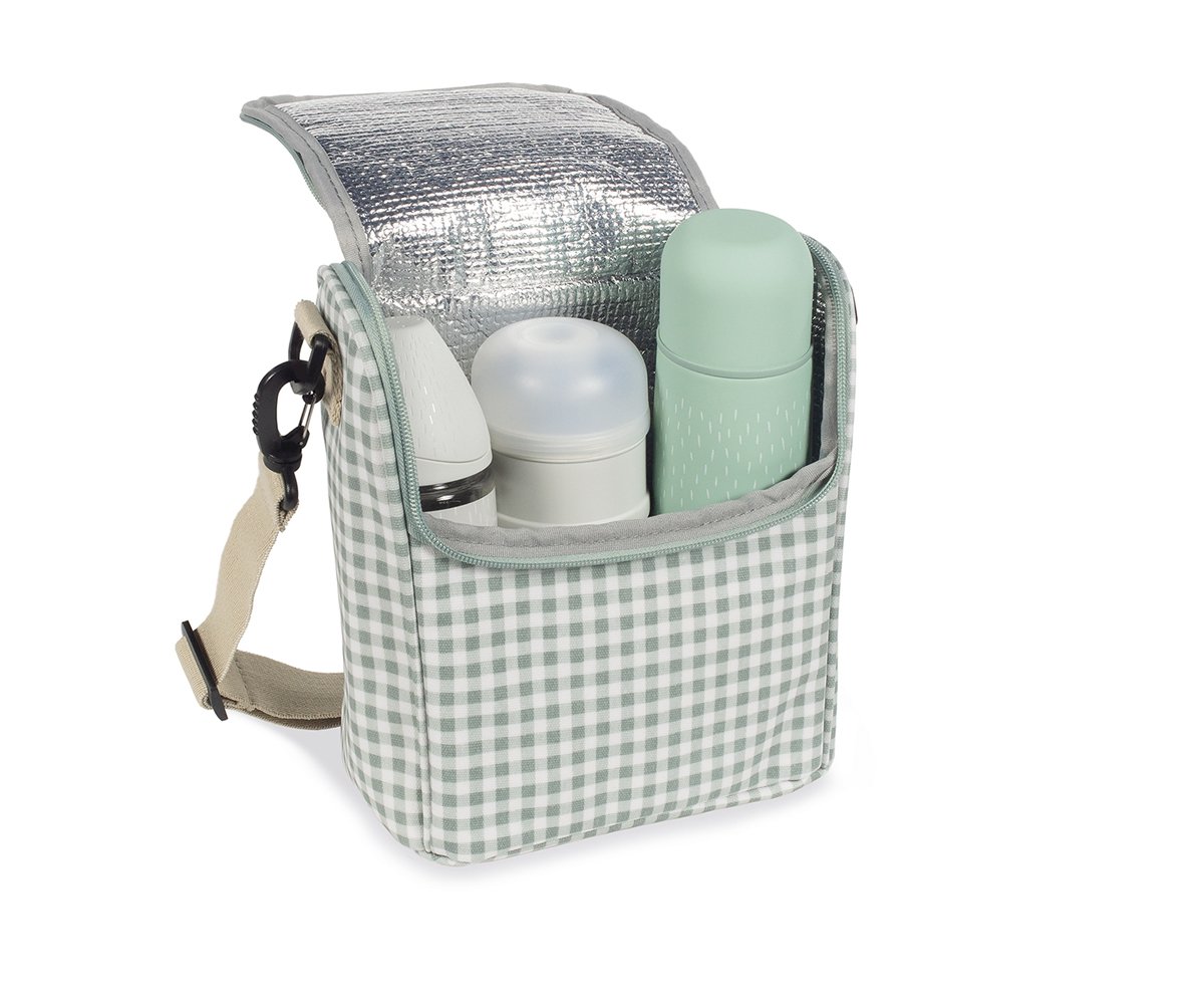 Bolsa Térmica para Biberones I Love Vichy Verde