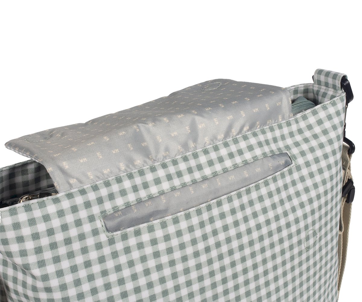 Sac Layette vert I love Vichy