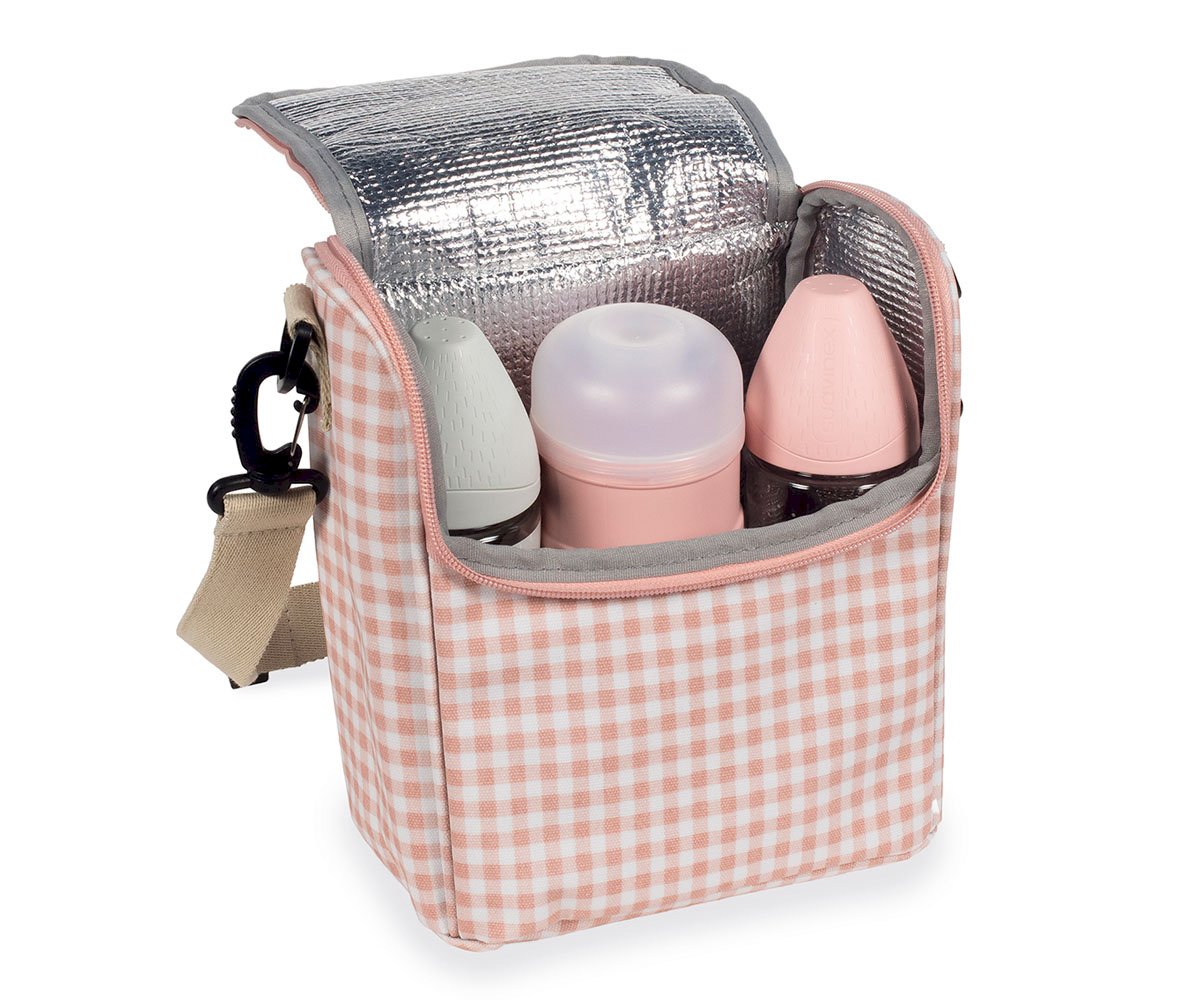 Bolsa Térmica para Biberones I Love Vichy Rosa