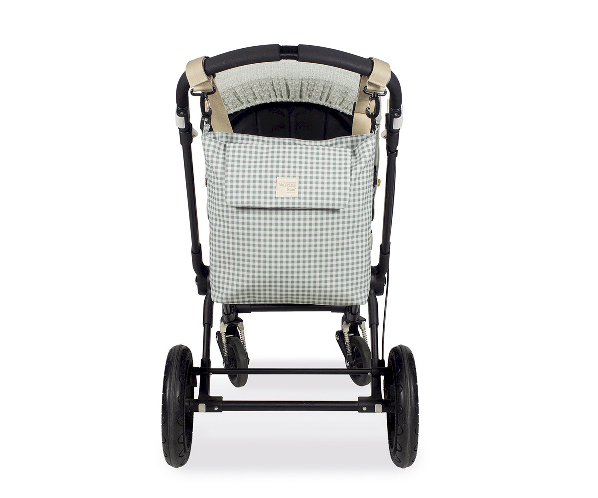 Sac Layette vert I love Vichy