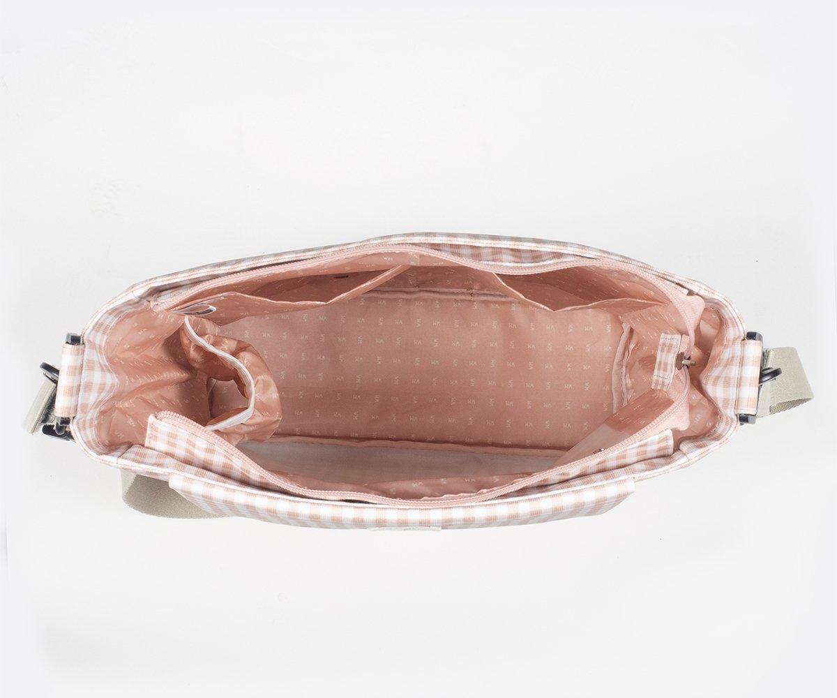 Bolsa Canastilla I love Vichy Rosa