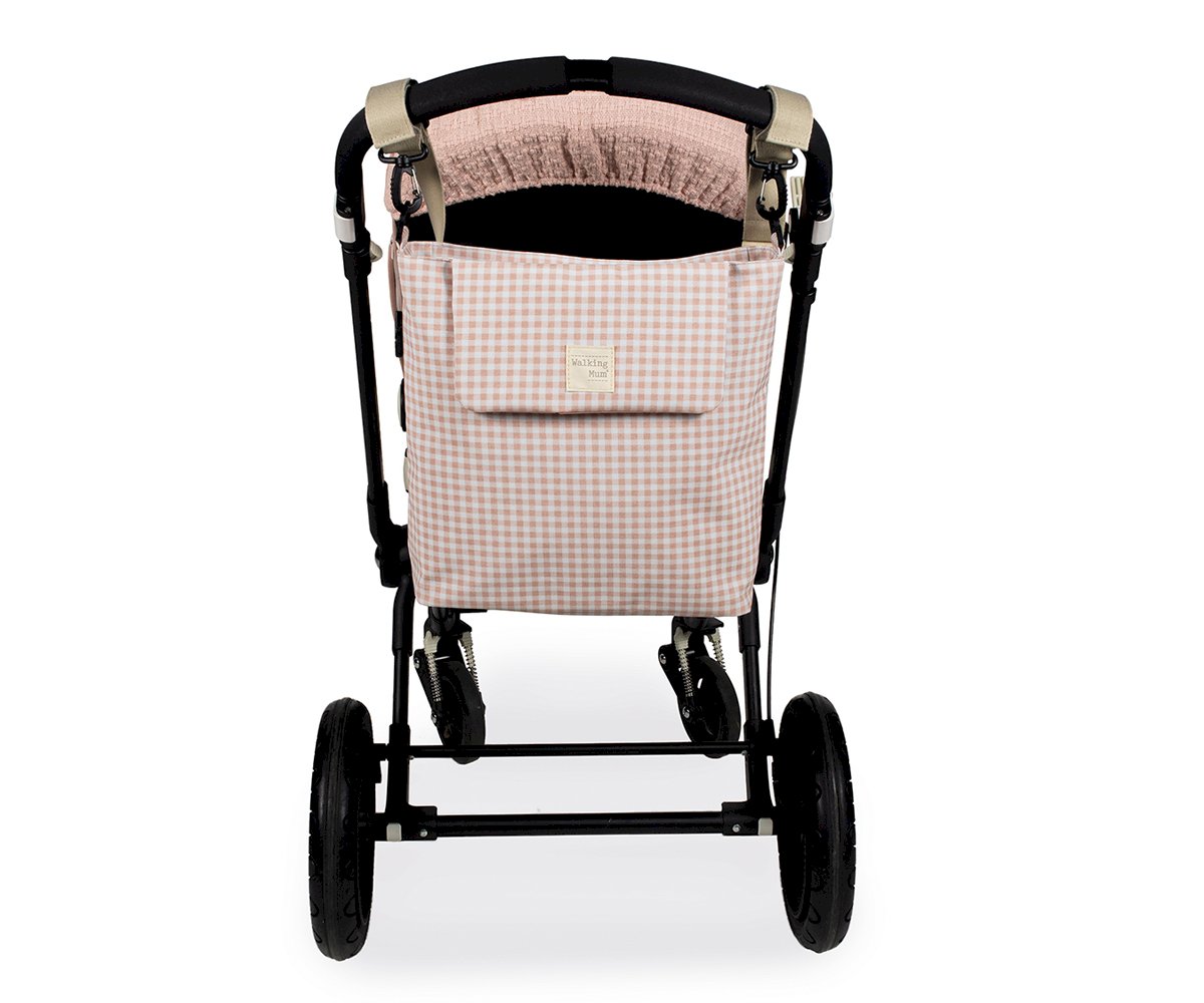 Bolsa Canastilla I love Vichy Rosa