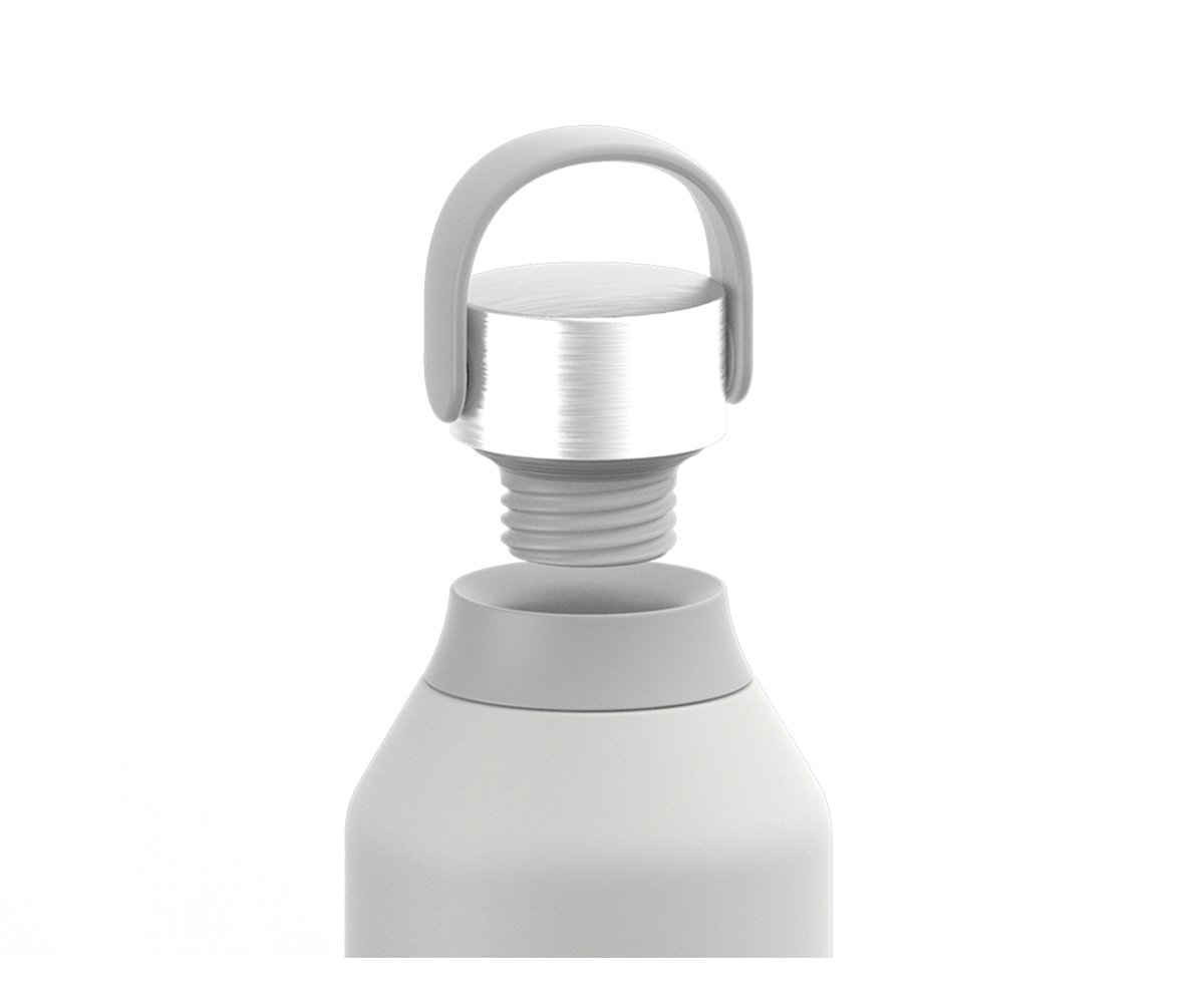 Botella Térmica Serie 2 Gris Granito 500ml