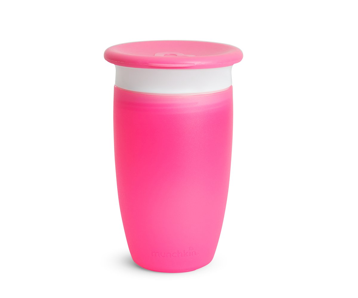 Vaso Antigoteo Miracle 360º con Tapa Rosa 295ml