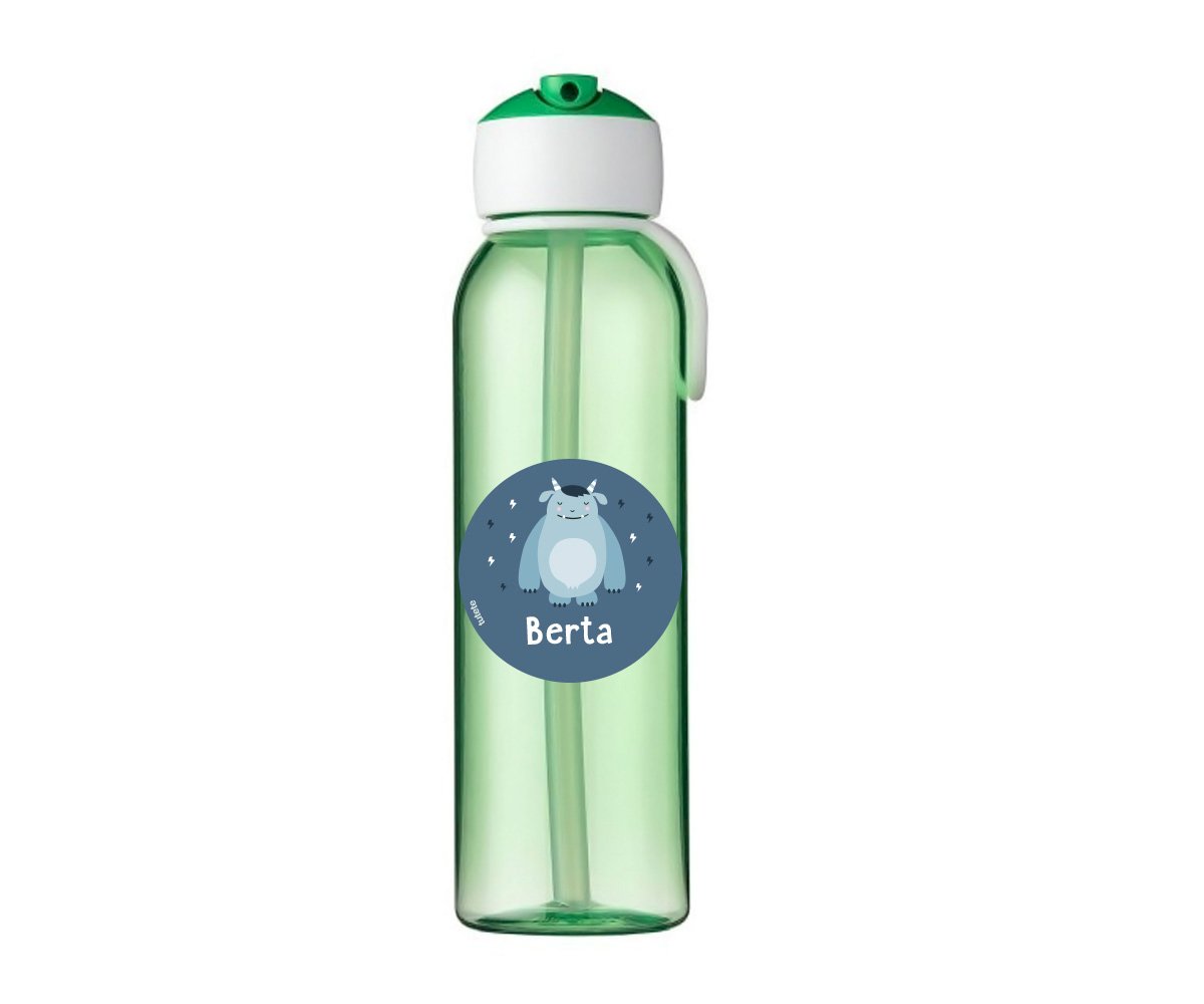botella de agua flip-up campus 500 ml - green