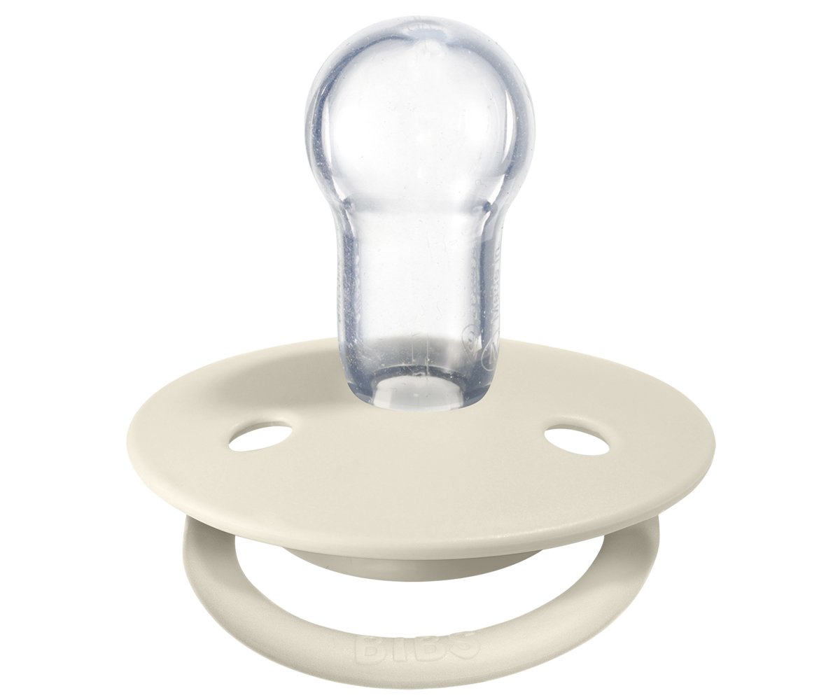 2 Succhietti BIBS De Lux Ivory/Baby Pink Silicone