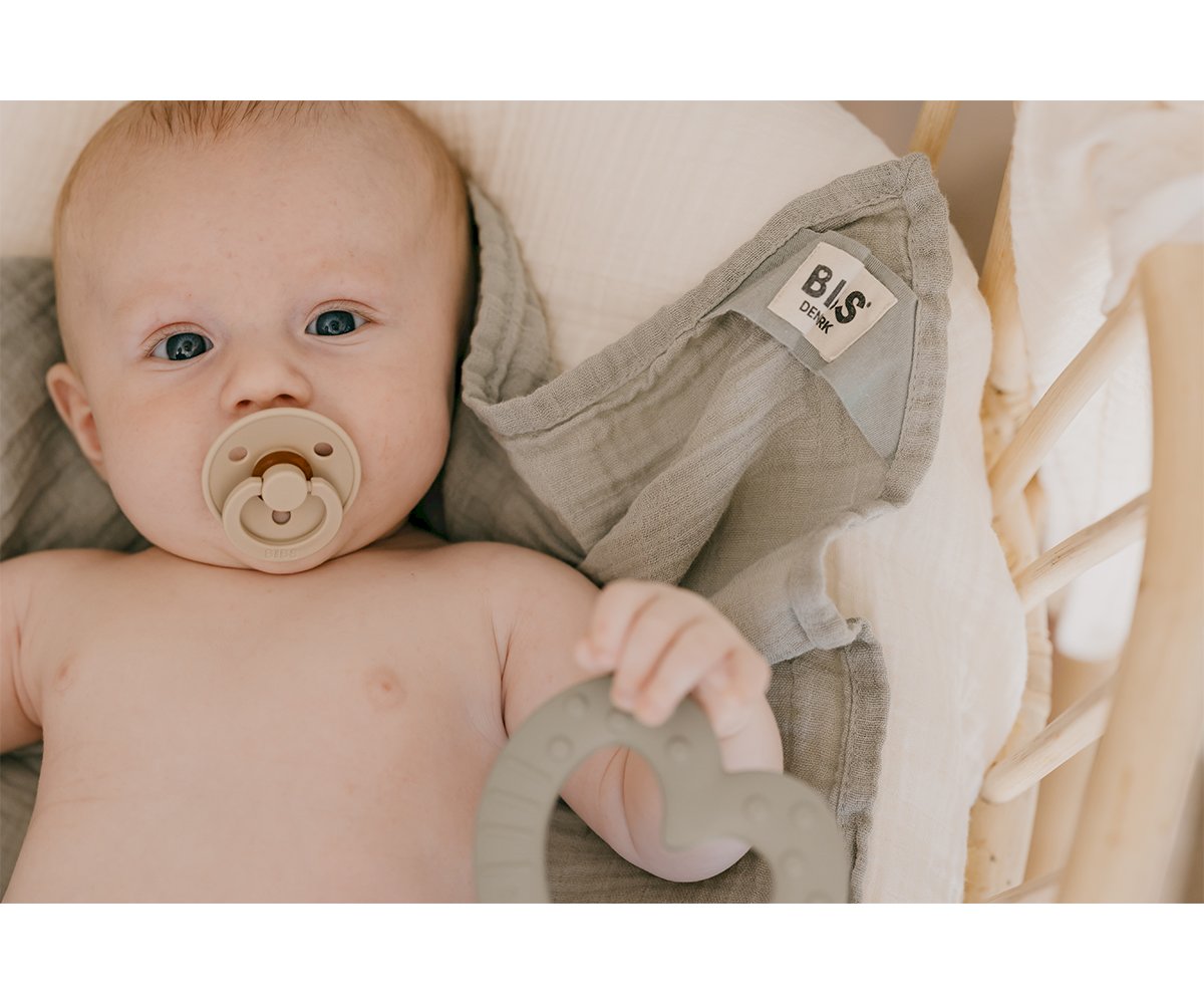 2 Mini Mussoline BIBS Cuddle Cloth Sage