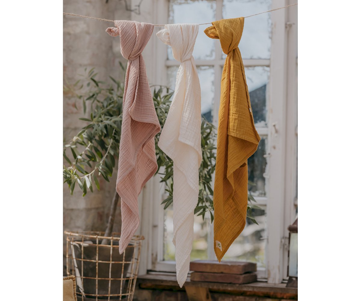 2 Mini Mussoline BIBS Cuddle Cloth Ivory