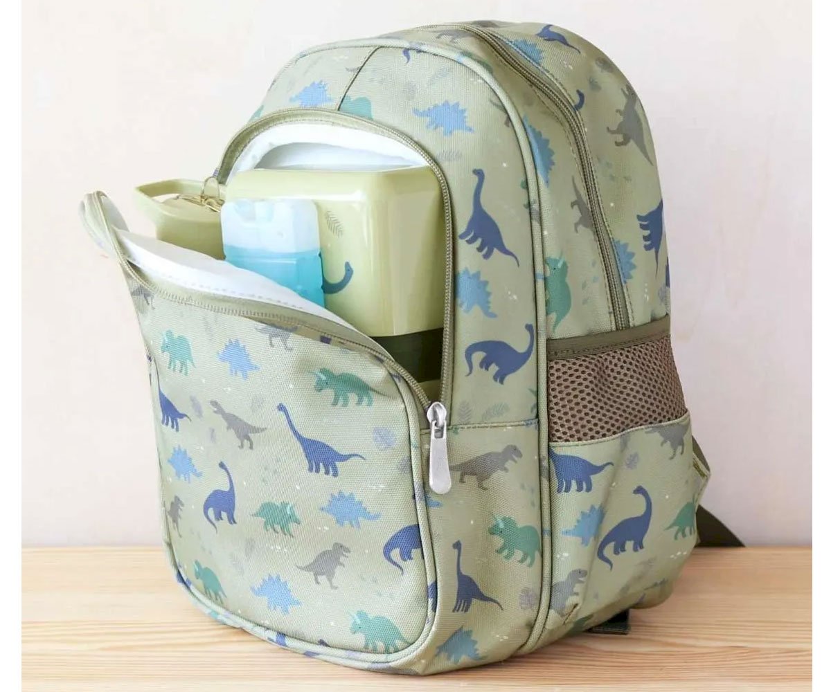 Mochila con Bolsillo Térmico Dinosaurios