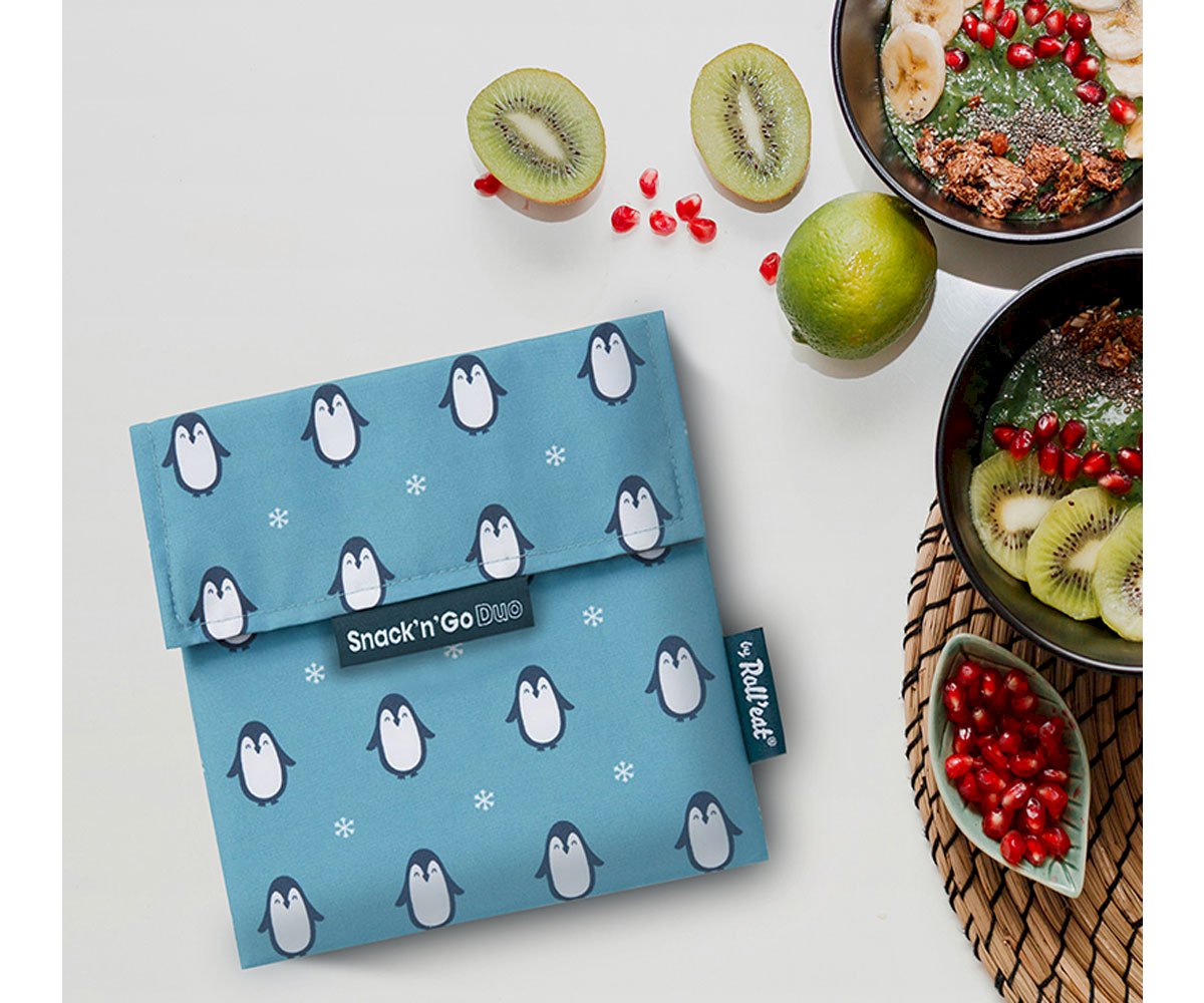 Porta Alimentos Snack n\'Go Pingüinos