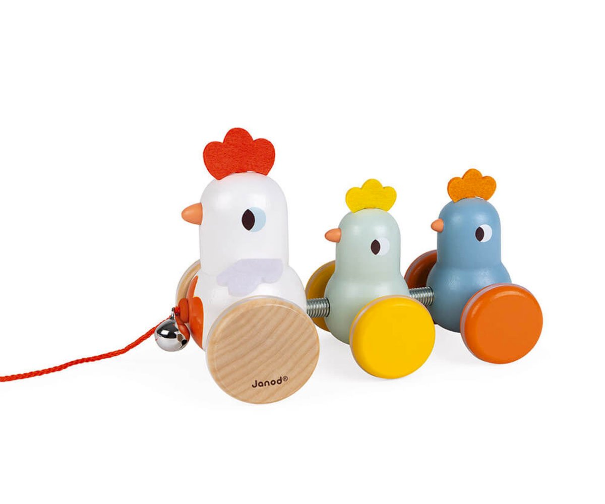 Para Arrastar Drag Hen e filhotes