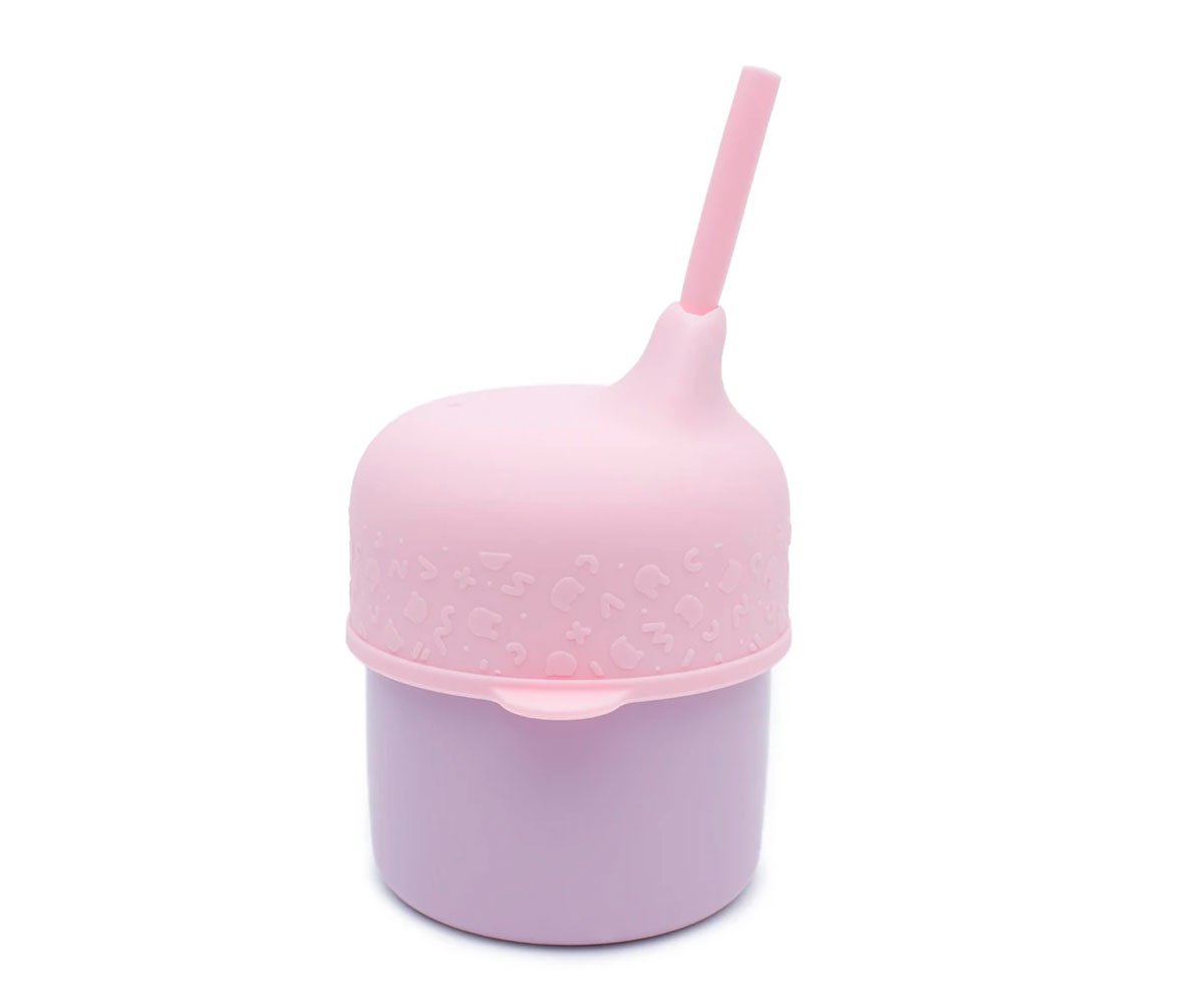 Couvercle Sippie pour gobelet en silicone Pink