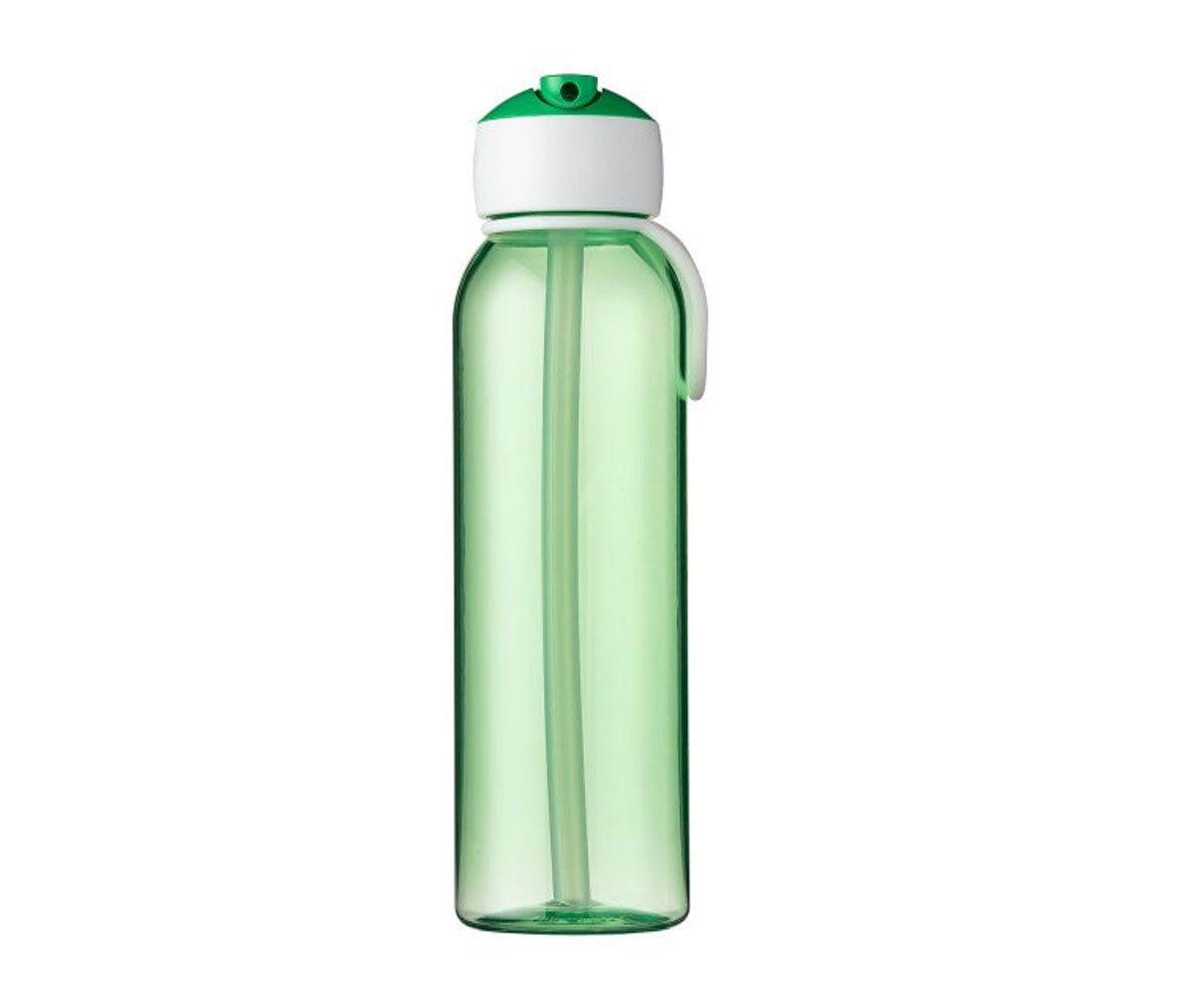 botella de agua flip-up campus 500 ml - green