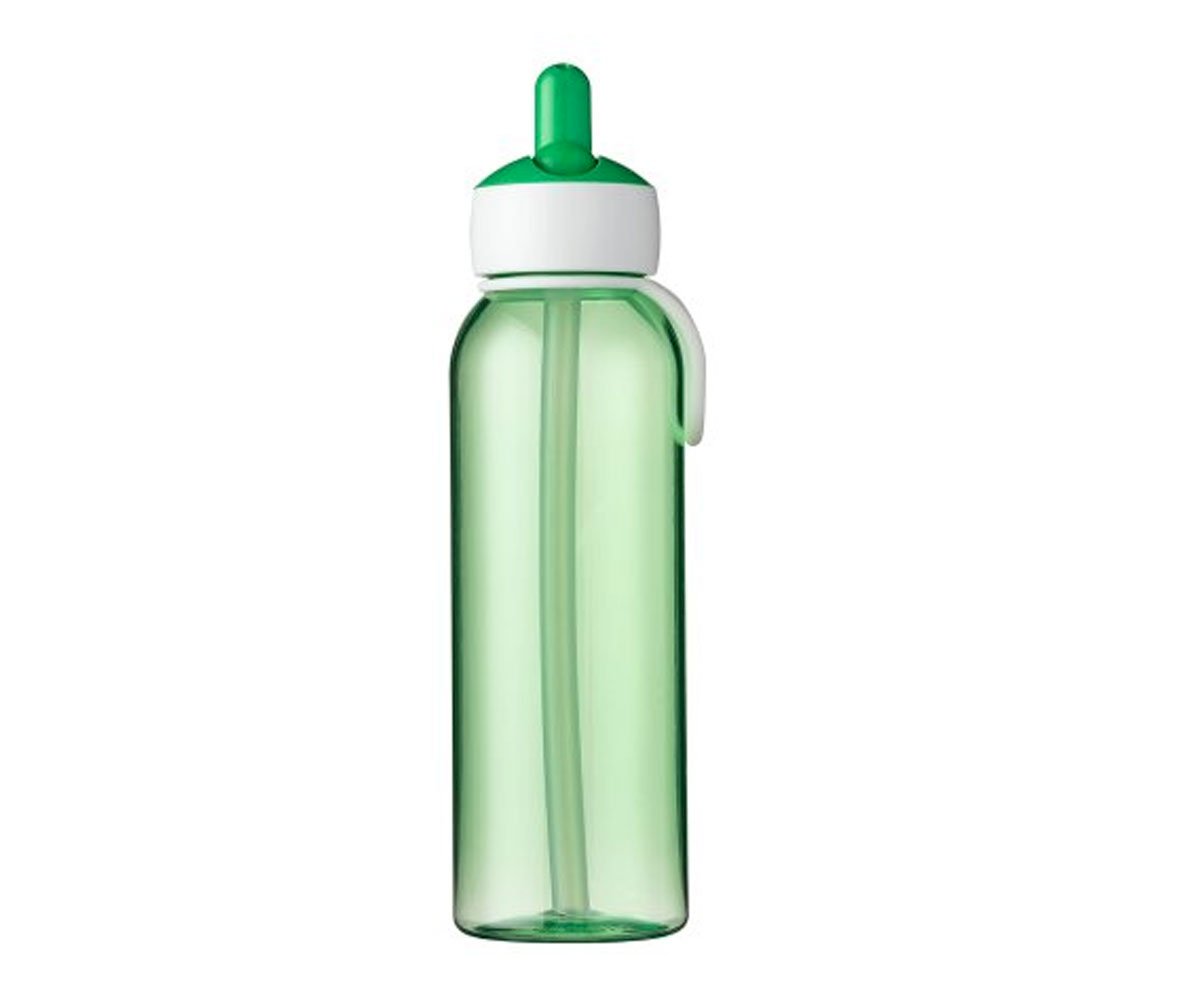 botella de agua flip-up campus 500 ml - green