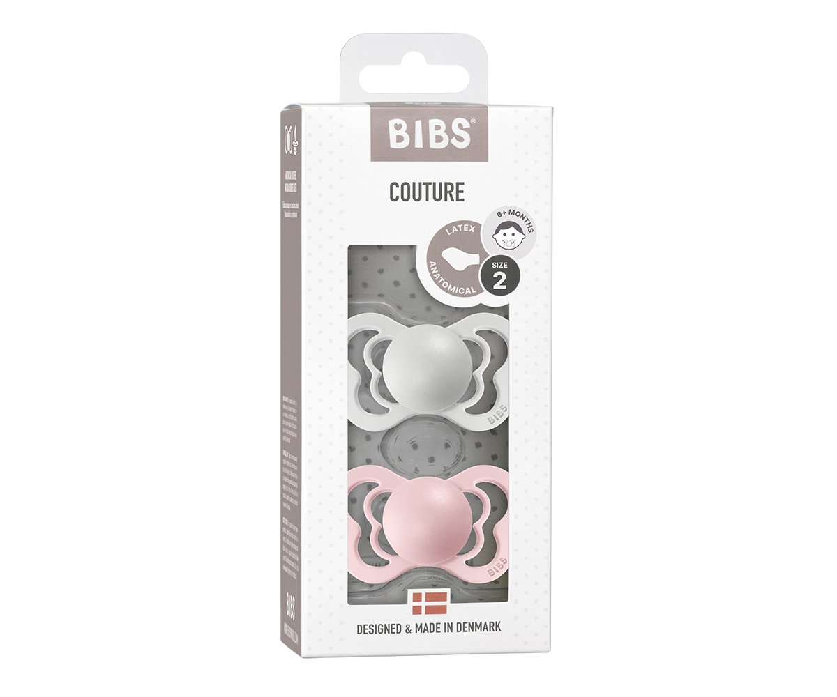 2 Chupetas Latéx BIBS Couture Honey Haze/Blossom
