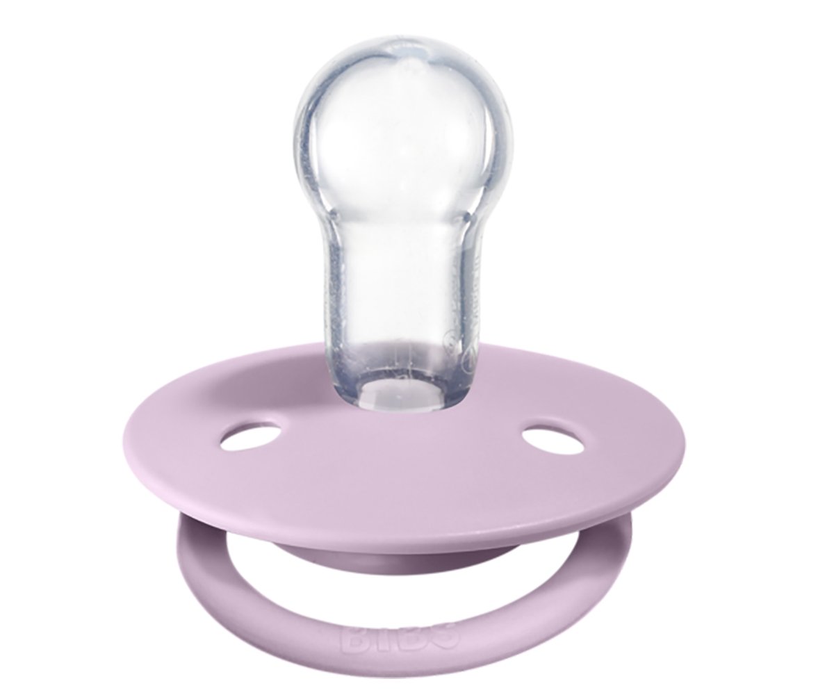 2 Chupetas Silicone BIBS De Lux Dusky Lilac/Heather