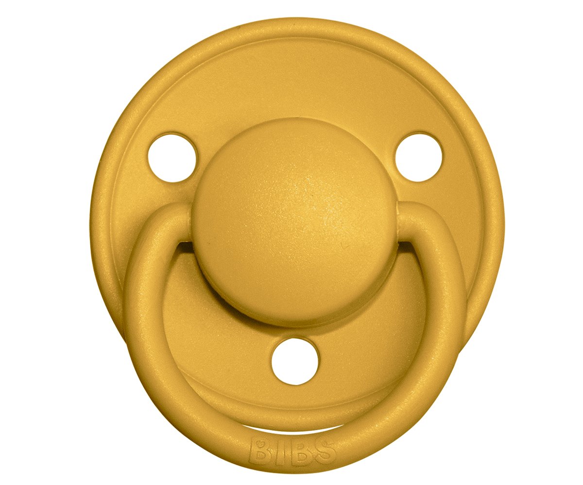 2 Chupetas Silicone BIBS De Lux Mustard/Petrol