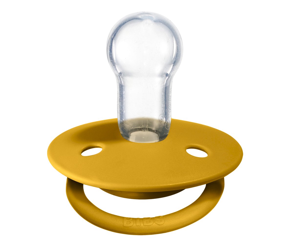 2 Chupetas Silicone BIBS De Lux Mustard/Petrol
