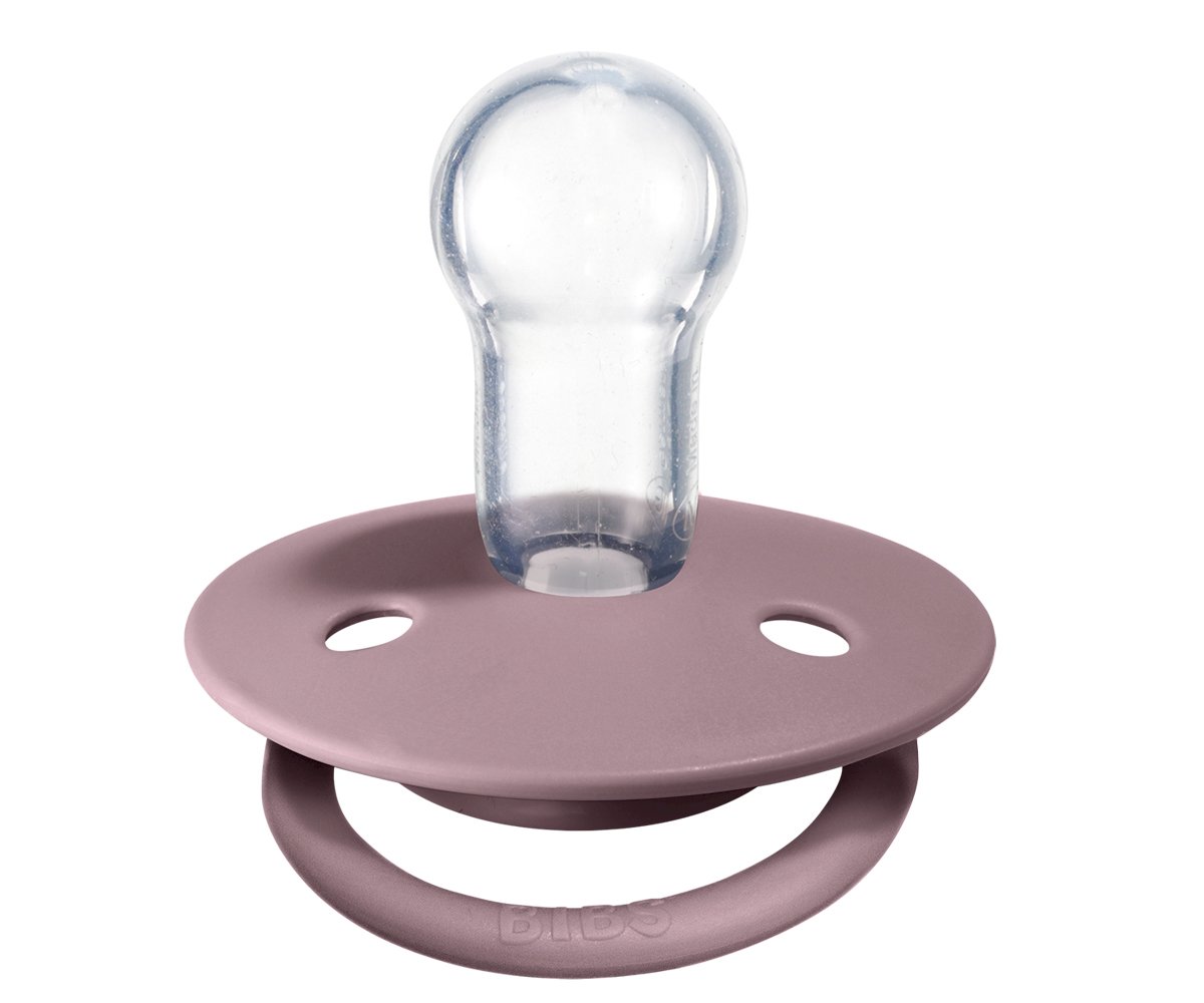 2 Chupetas Silicone BIBS De Lux Dusky Lilac/Heather