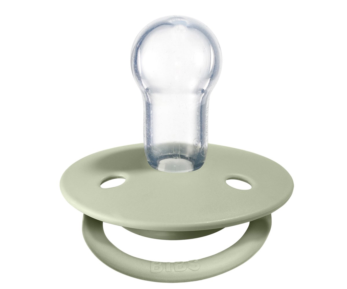 2 Chupetas Silicone BIBS De Lux Sage/Hunter
