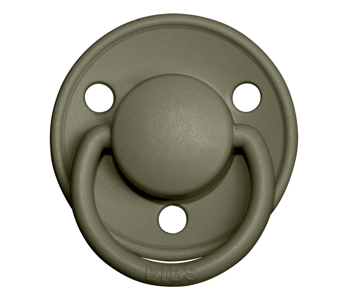 2 Chupetas Silicone BIBS De Lux Sage/Hunter