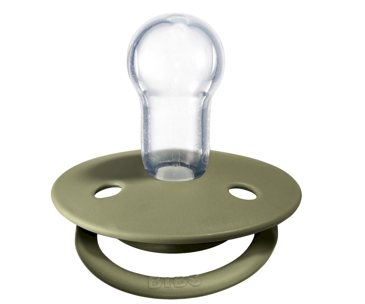2 Chupetas Silicone BIBS De Lux Sage/Hunter
