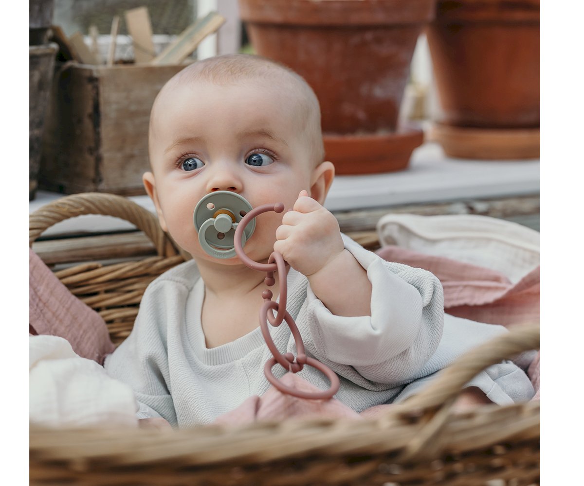 12 Anillas Cuelga Juguetes Loops Vanilla/Sage/Olive