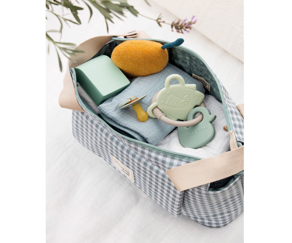 Trousse de toilette I Love Vichy Verte