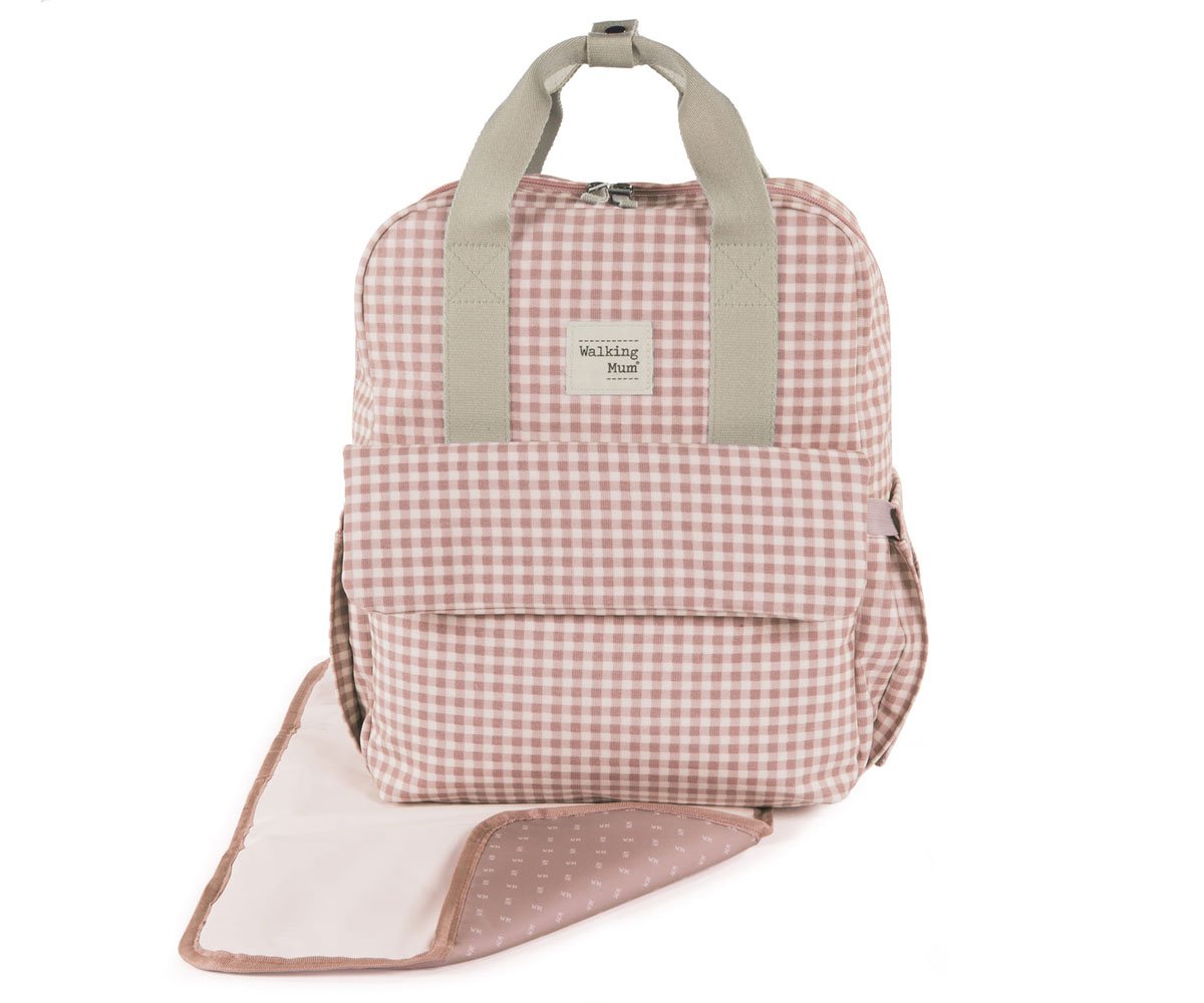 Mochila para Silla de Paseo I Love Vichy Rosa