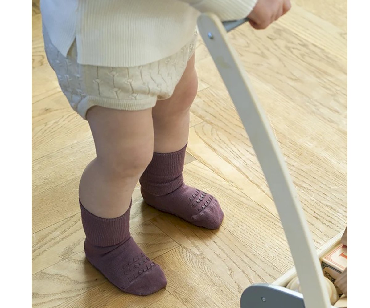 Meias antiderrapante Bambú Misty Plum