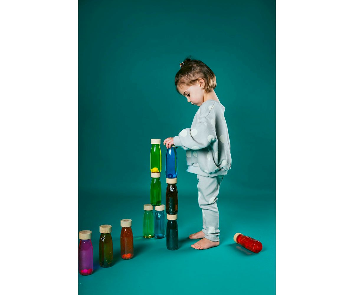 Bouteille Sensorielle Flottante Turquoise