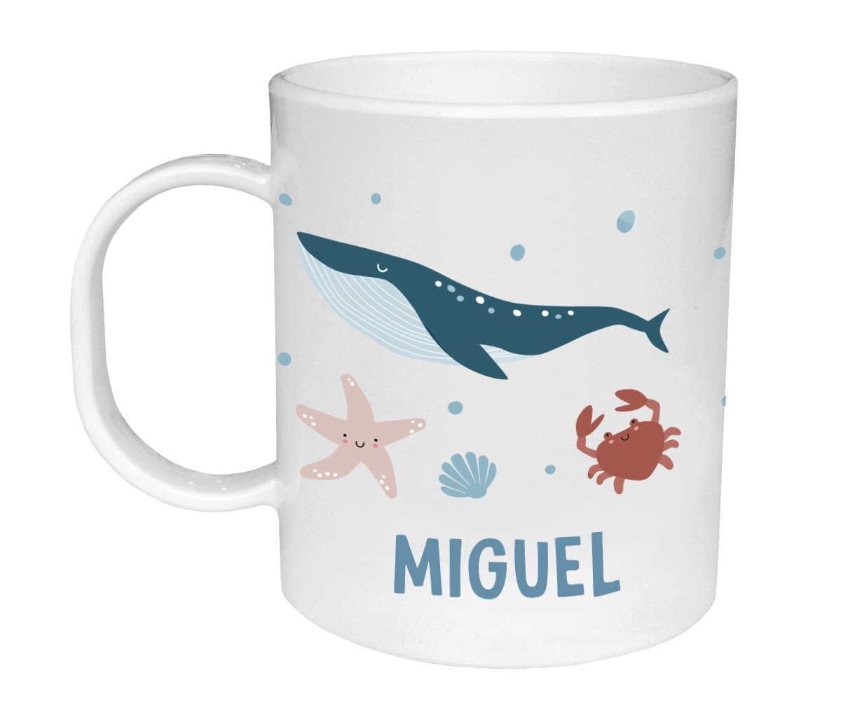 Taza de Plástico Personalizada Ocean