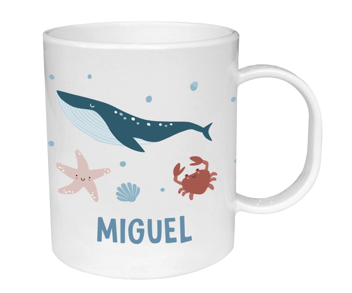 Taza de Plástico Personalizada Ocean