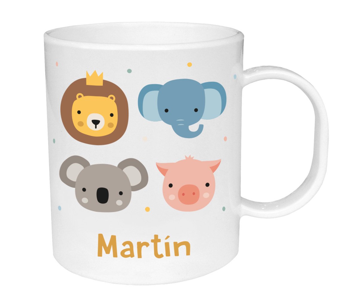 Tasse en Plastique Personnalisable Animal Friends