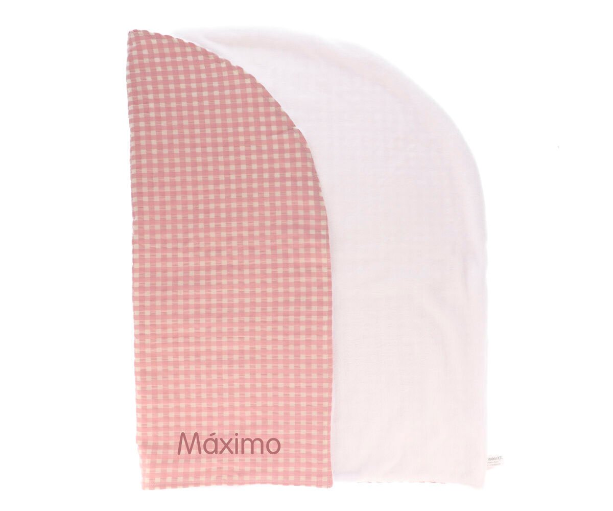 Personalised Pink Vichy Blanket