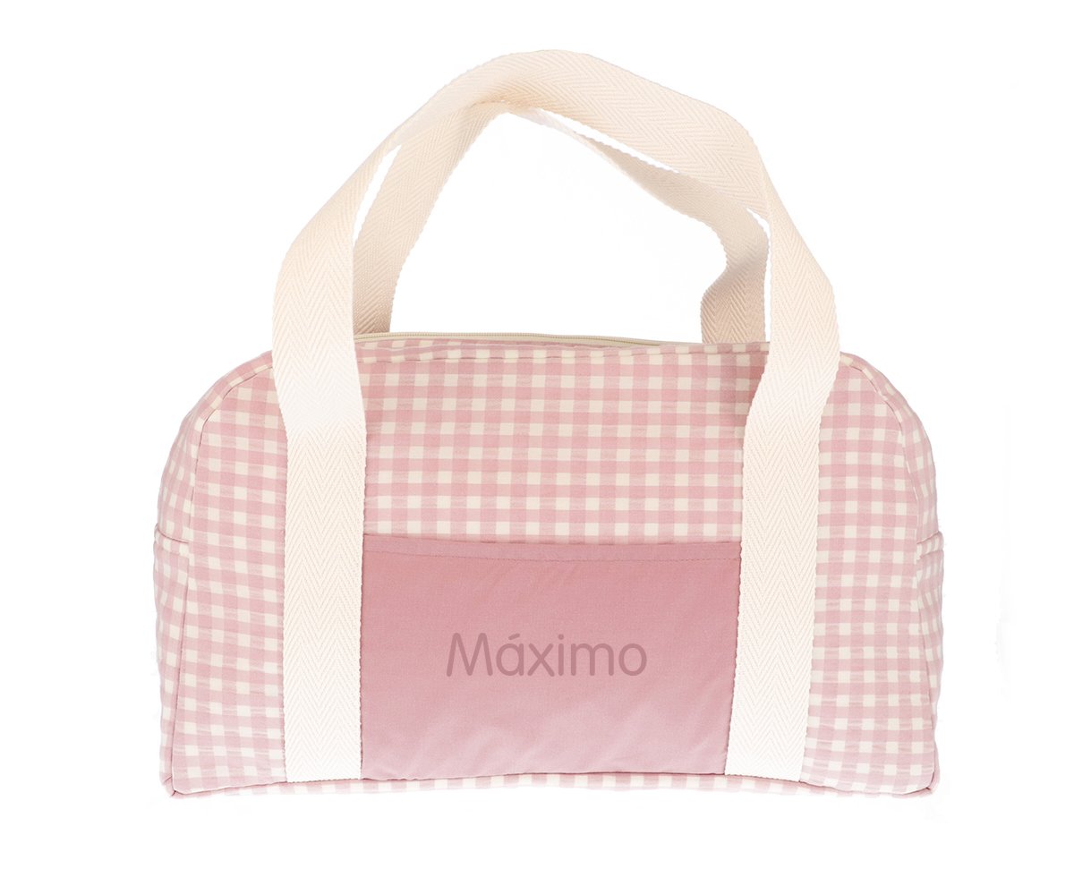 Bolsa Deporte Vichy Rosa Personalizable