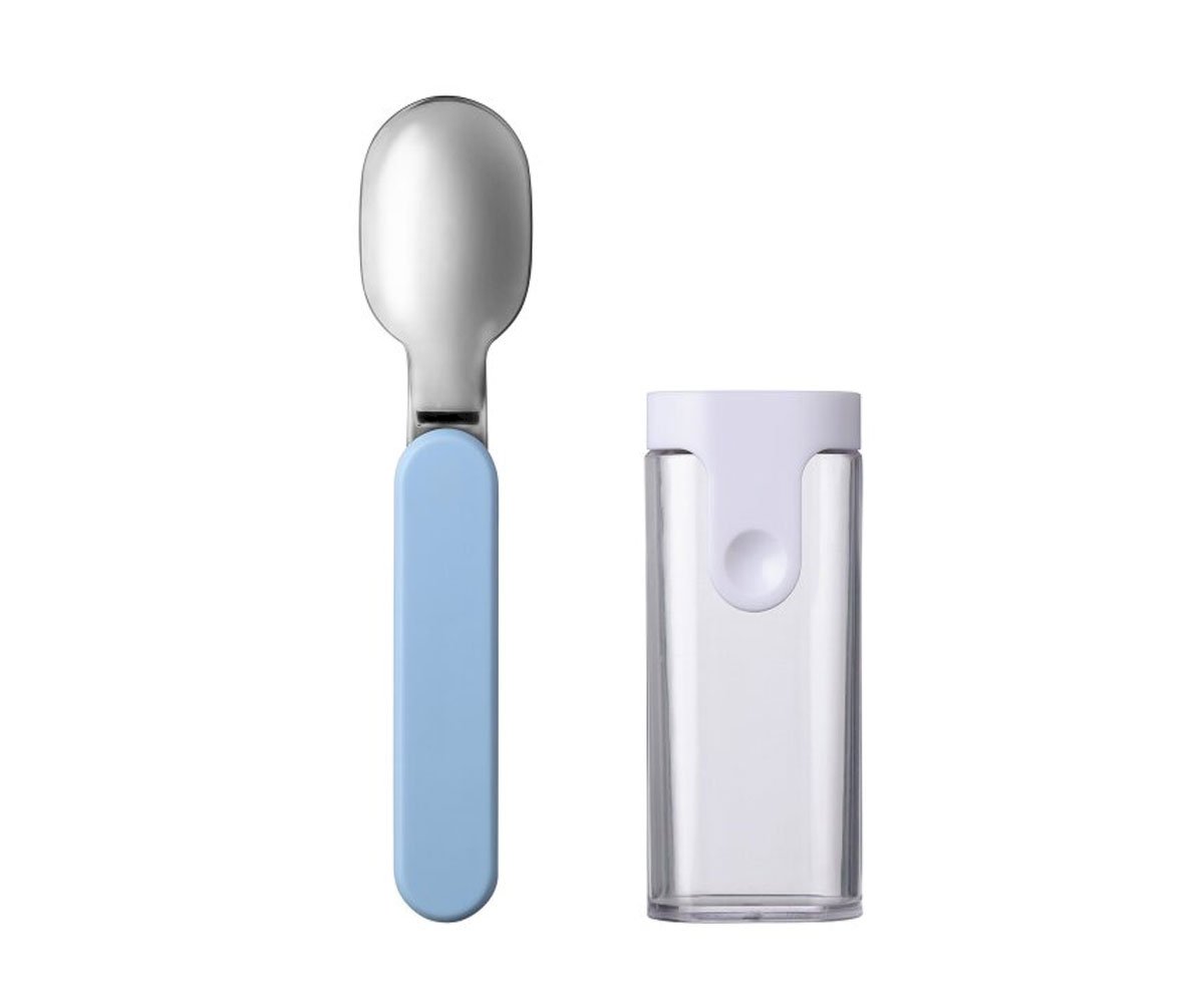 Nordic Blue Ellipse Folding Spoon