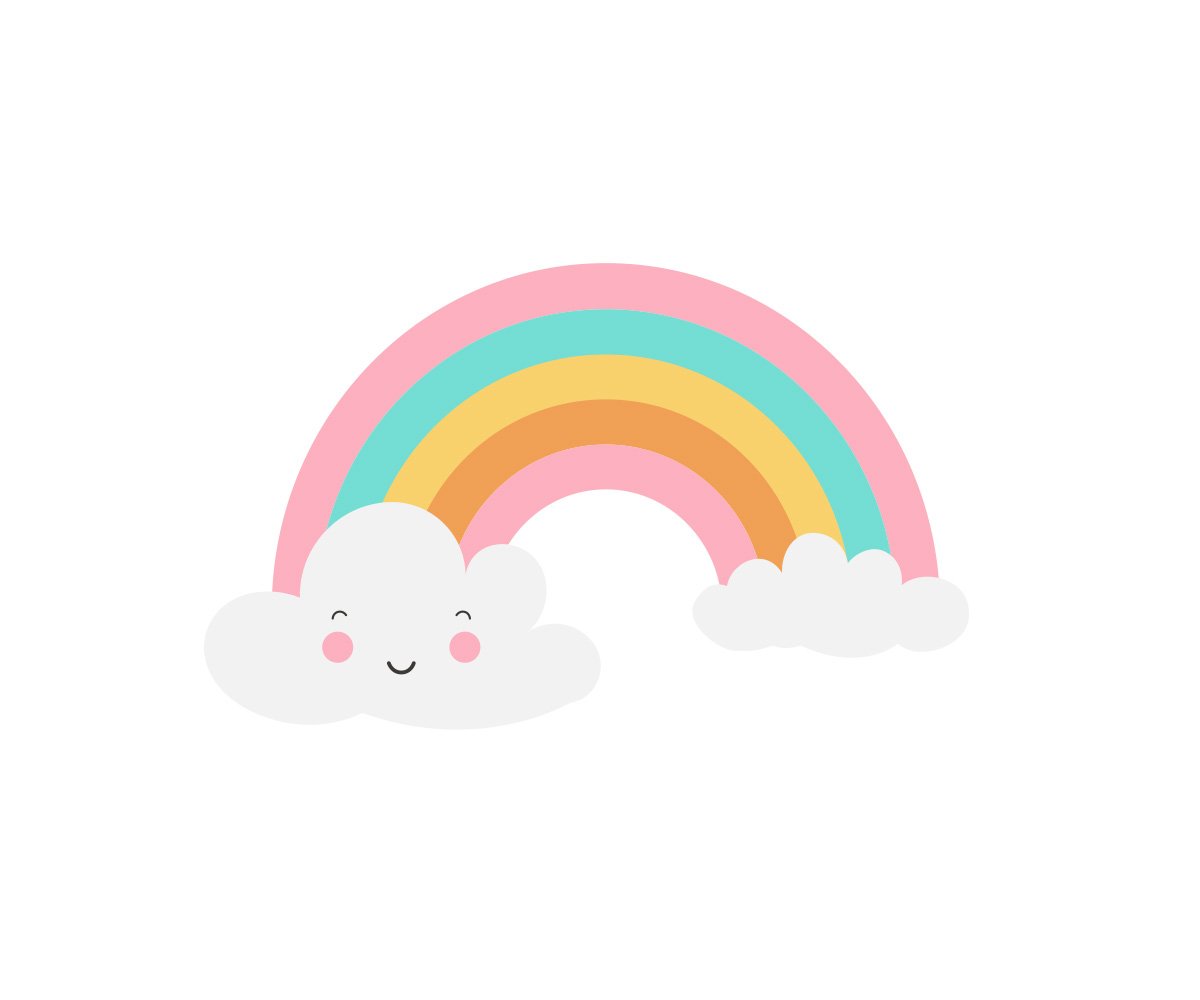 Diseño Arcoiris Mochila Mini Fashion Rosa