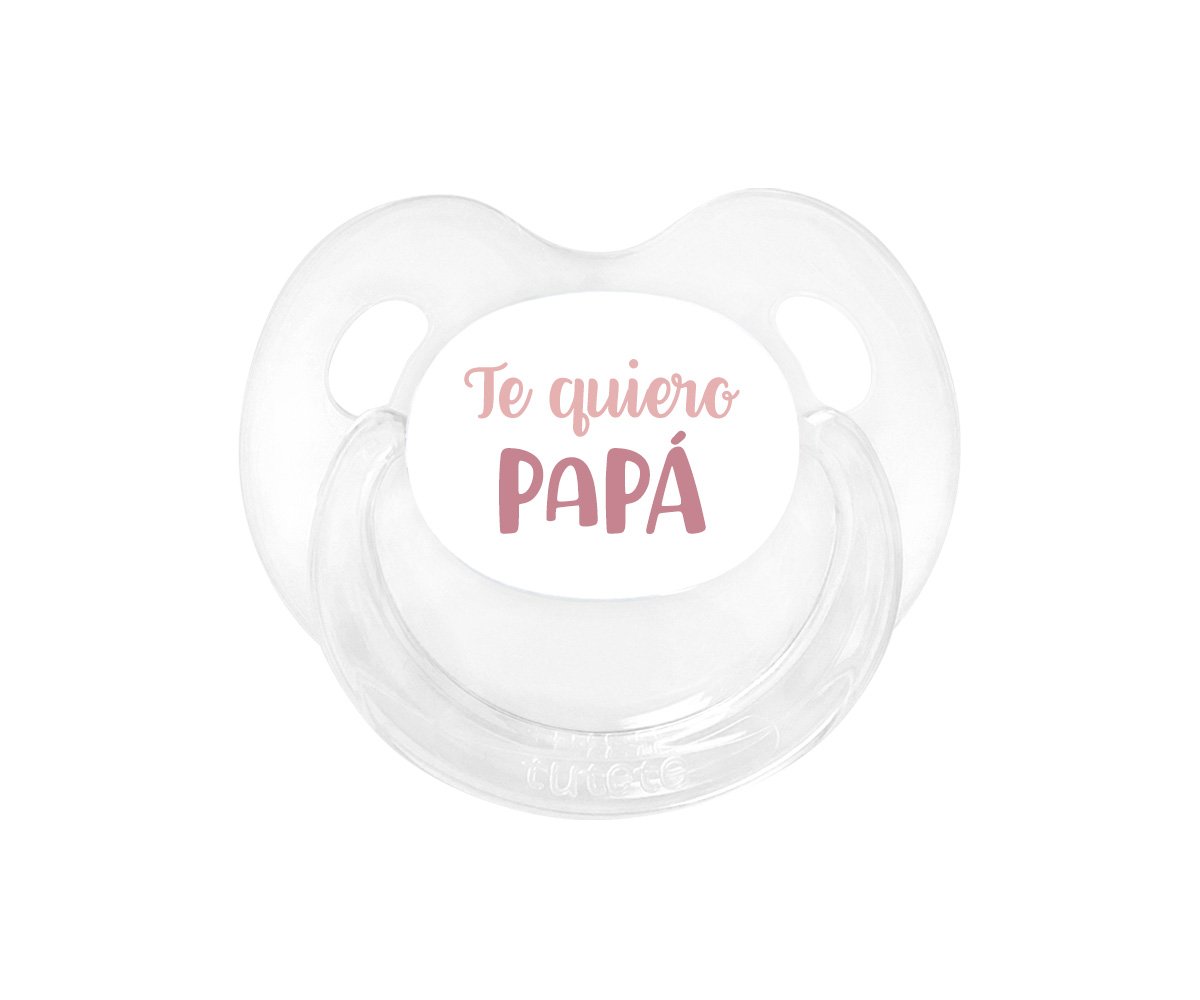 Chupete Retro Te quiero Papá Rosa