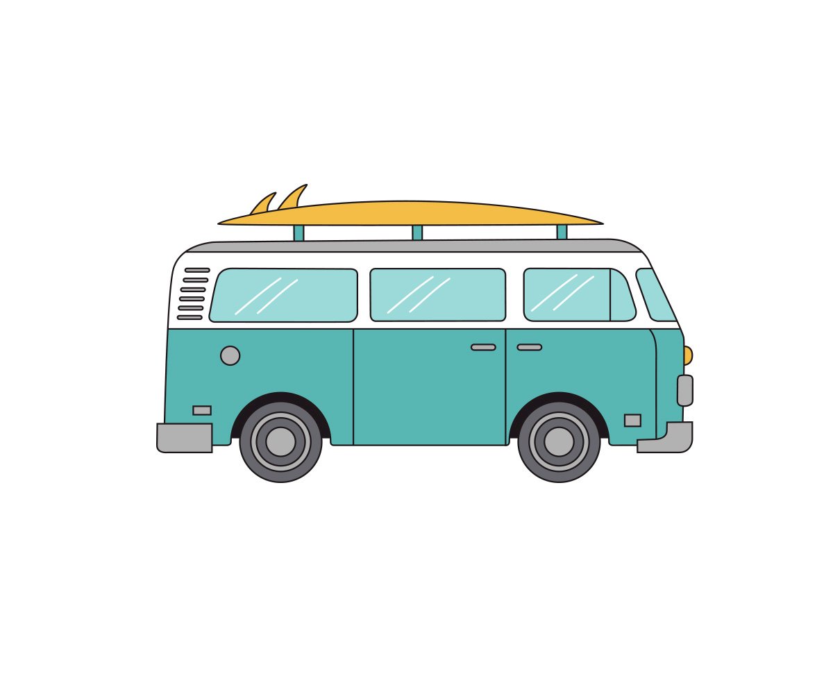 Diseño Furgoneta Mochila Mini Fashion Marino