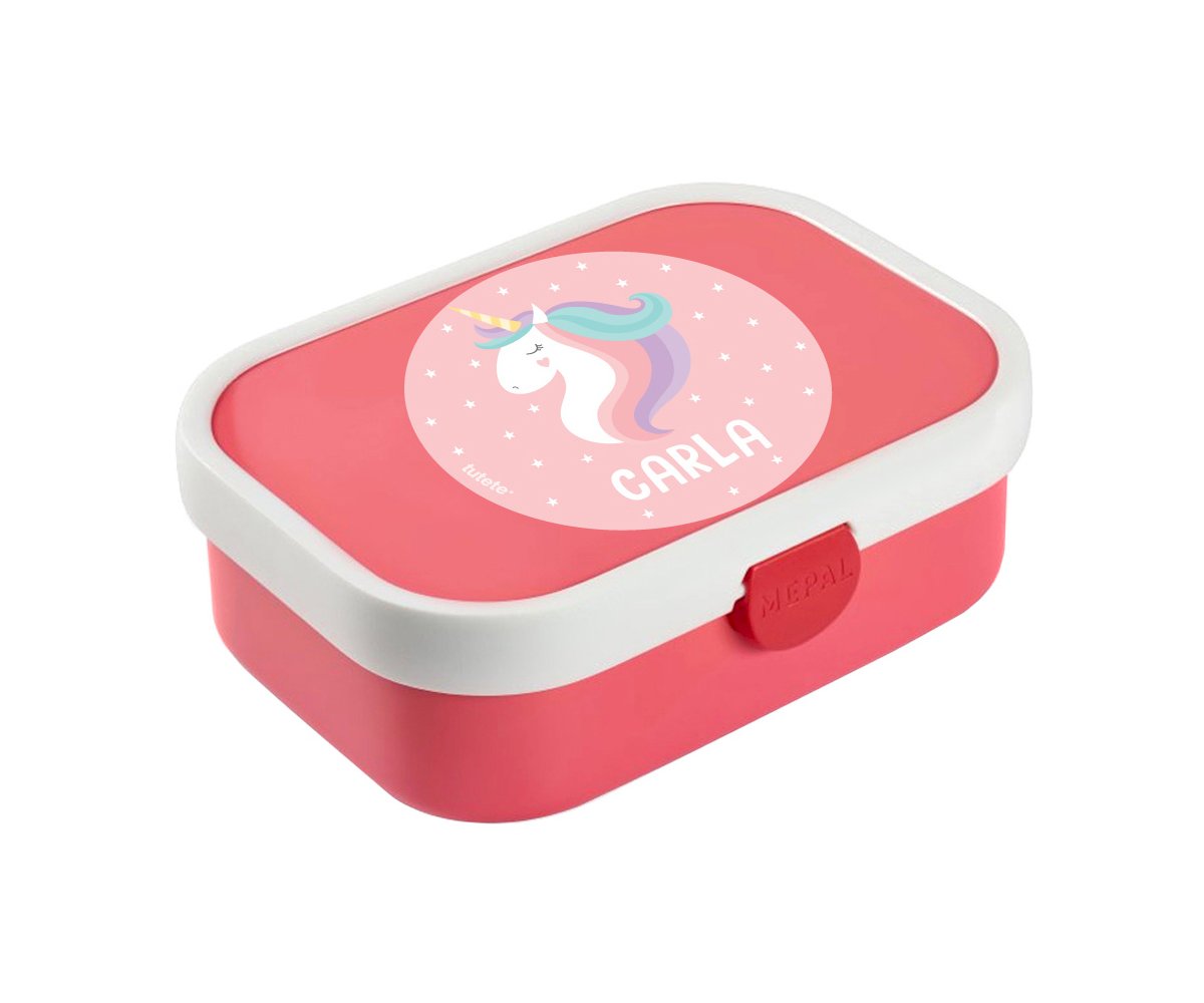 Pack Déjeuner Campus Personnalisable Rose Licorne