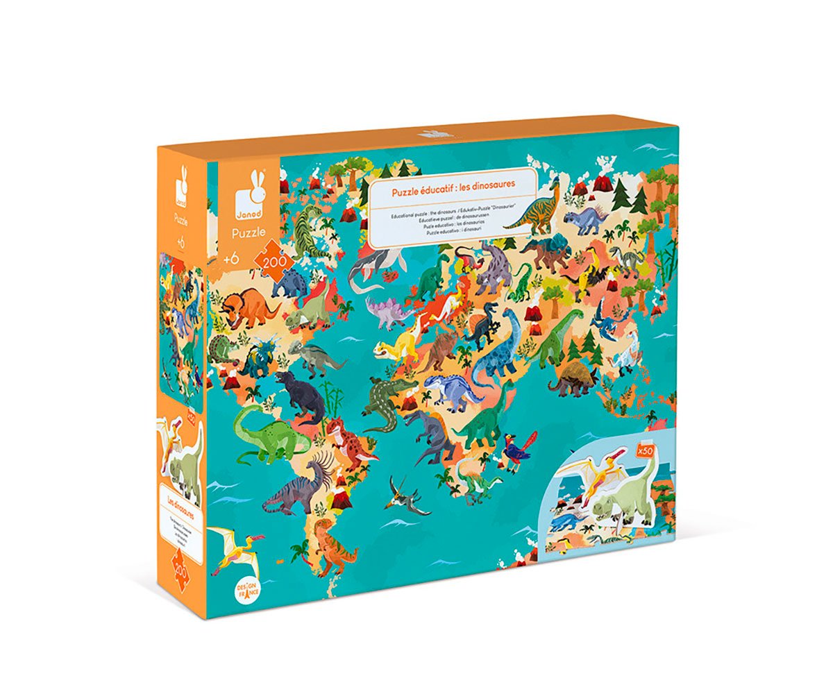 Puzzle éducatif Dinosaures 200 pièces