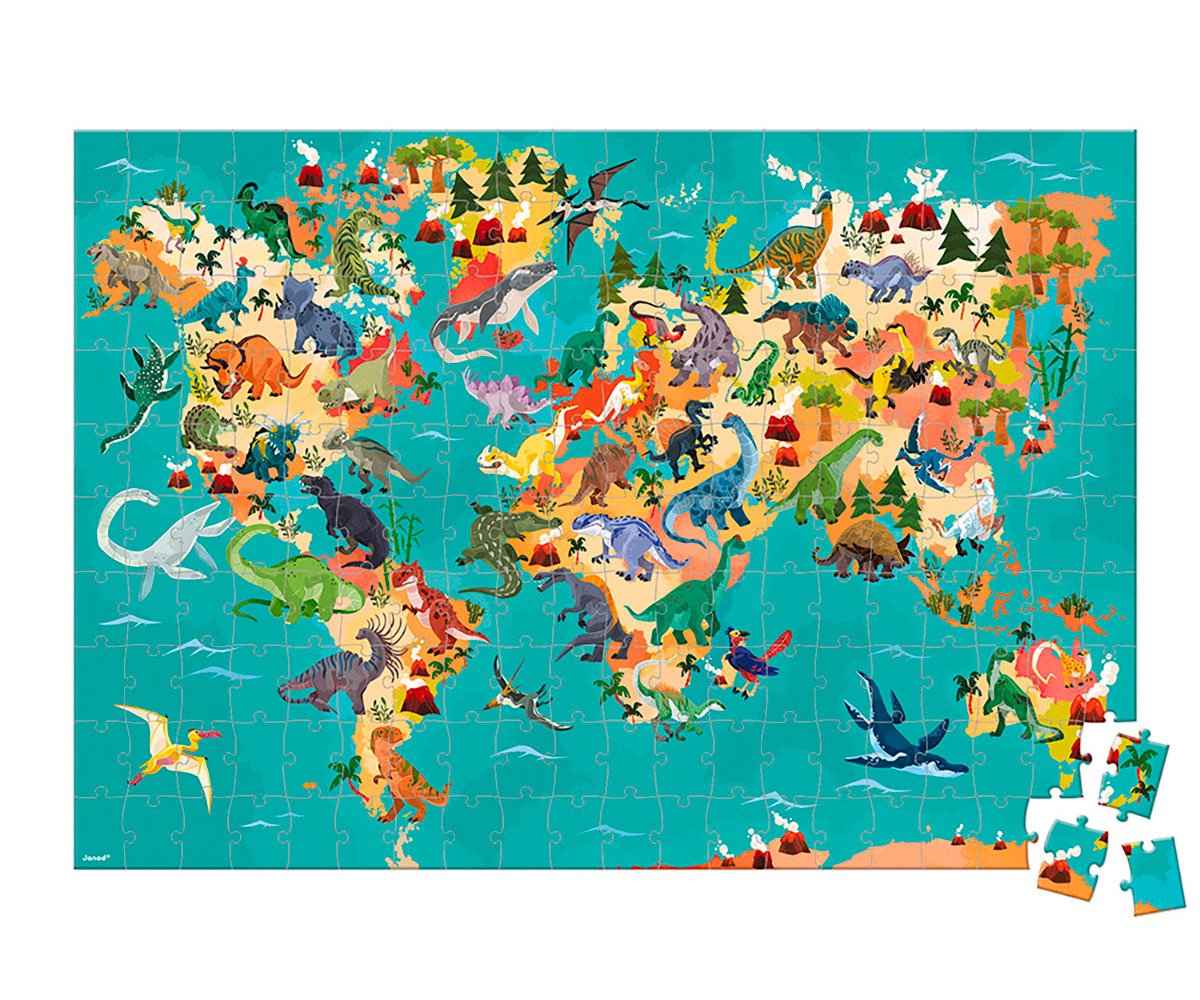 Puzzle éducatif Dinosaures 200 pièces