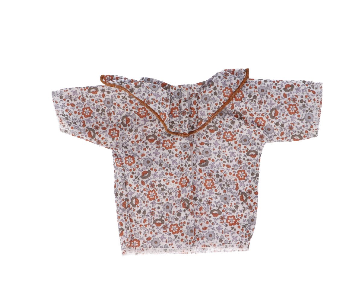 Taupe Cutie Shirt with Frills for Doll