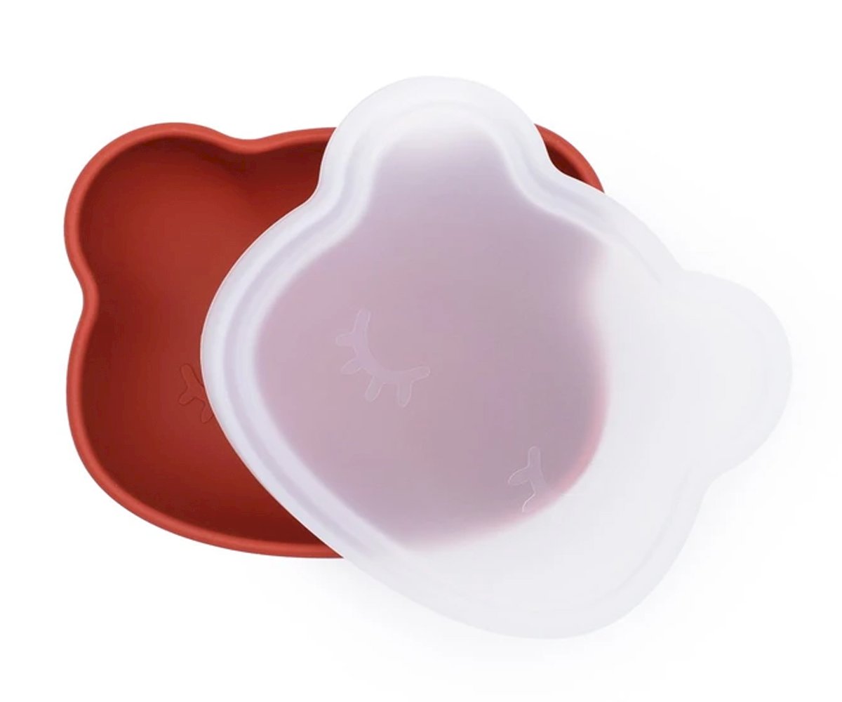 Taça com Ventosa e Tampa Urso Rust