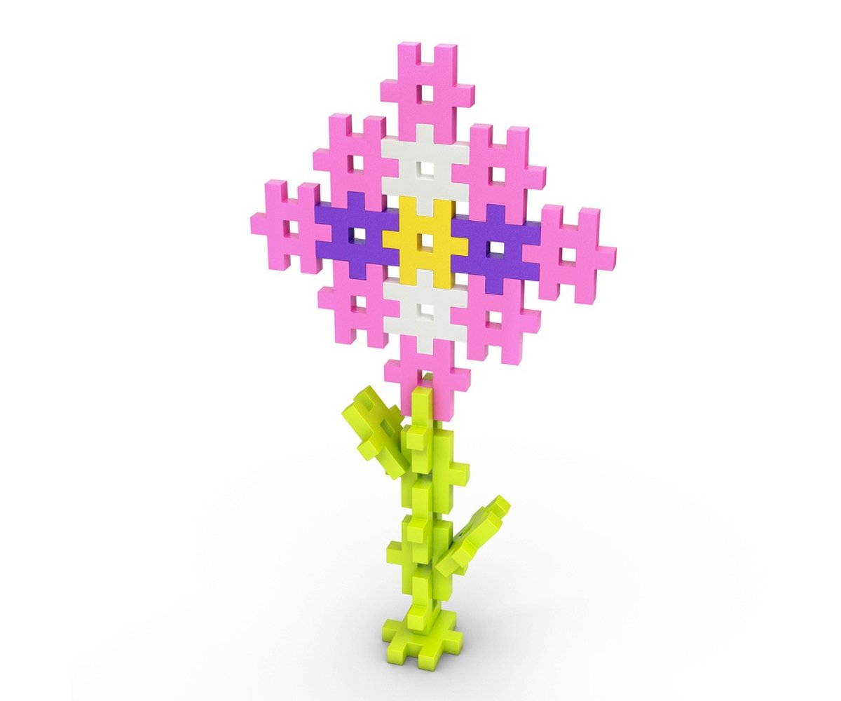 50 Peças Maxi Pink Construção