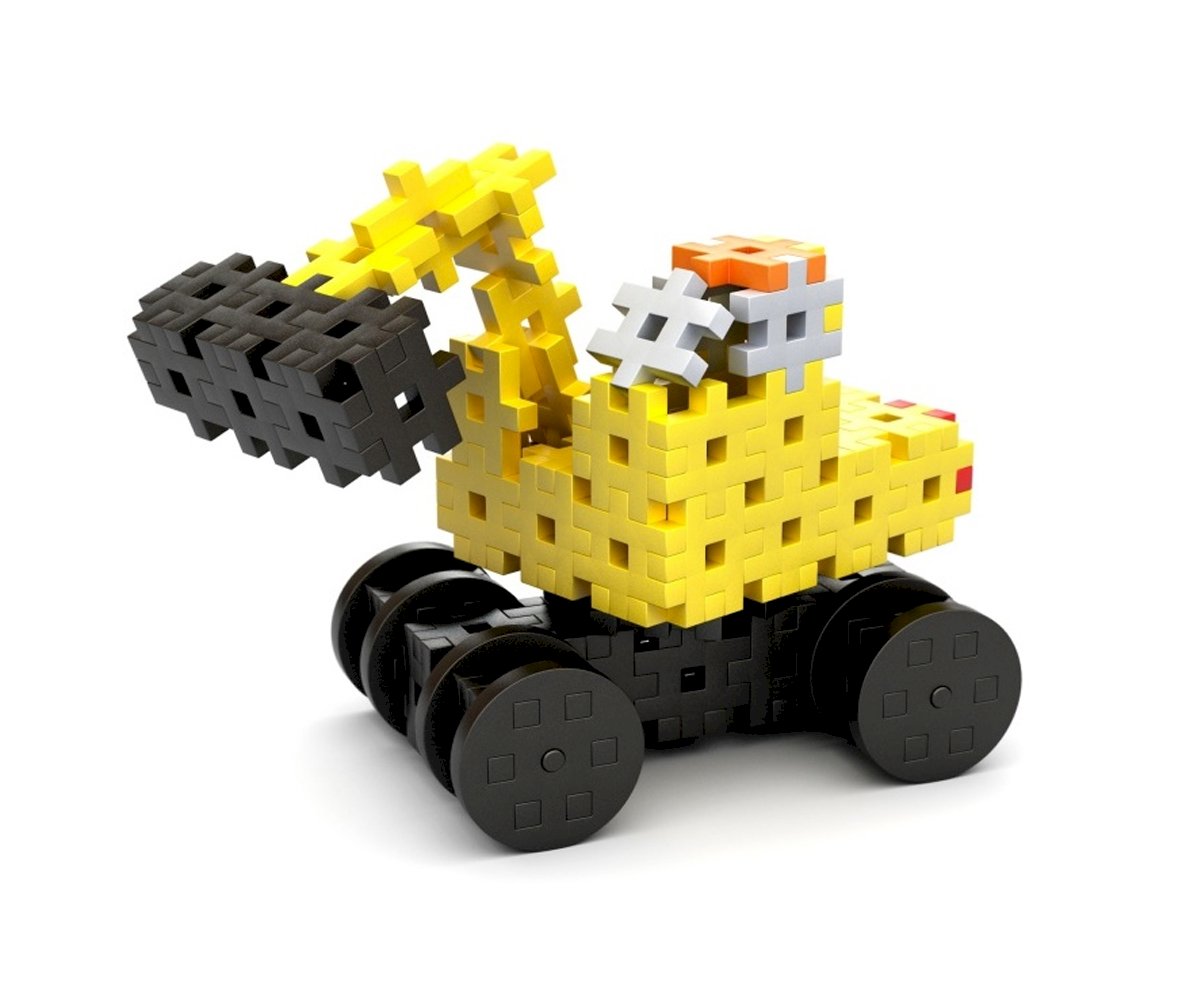 Peças de Construção Veículos Obras 4 em 1