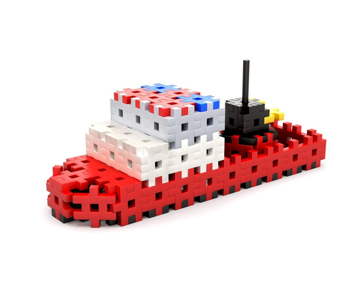 Peças de Construção Veículos Bombeiros 4 em 1